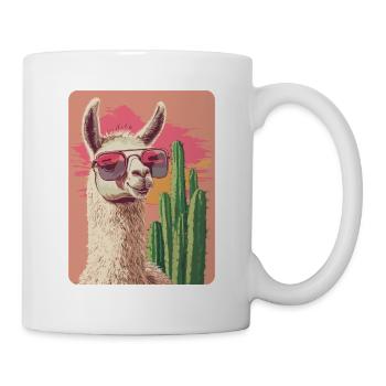lama - Mug blanc - blanc - Droite