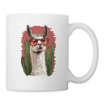 lama - Mug blanc - blanc - Droite