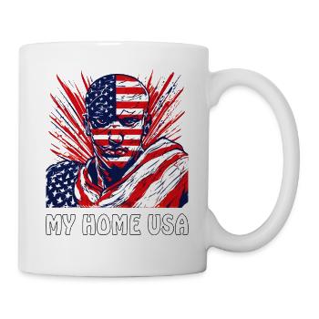 MAN MY HOME ÉTATS-UNIS - Mug blanc - blanc - Droite