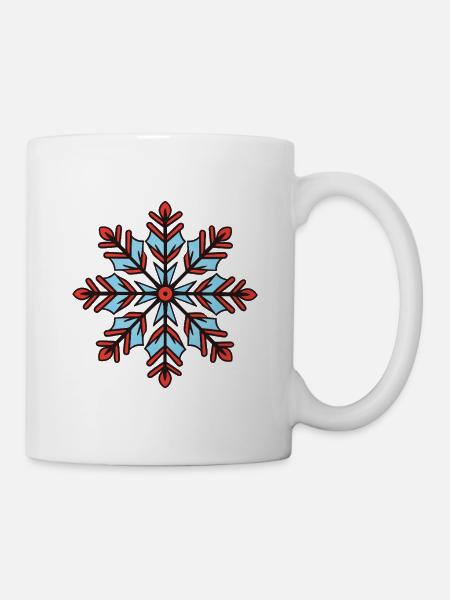 Frost Symbol Schnee Stern Winter - Tasse - Weiß