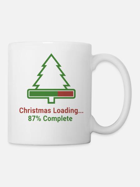 Weihnachten Loading Lustiges Design - Tasse - Weiß