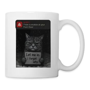 Katze hat eine Mitteilung für dich - Lustiger - Tasse - Weiß - Rechts