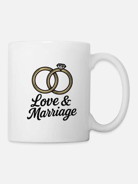 Liebe & Ehe Trauringe - Liebe & Ehe - Tasse - Weiß