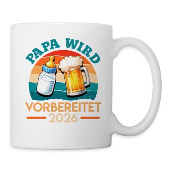 Father-to-be DAD IS PREPARED 2026 - Mug - white - Right