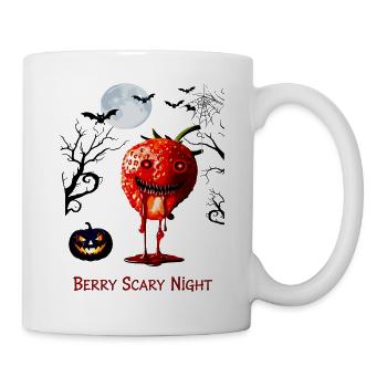 Scary Strawberry Berry Scary Night - Mug - white - Right