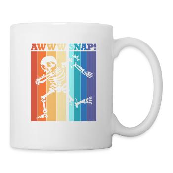 Fracture du bras Fracture osseuse du squelette d’Halloween - Mug blanc - blanc - Droite