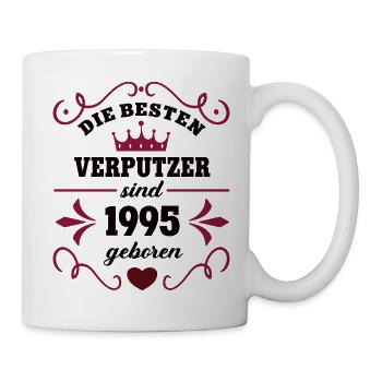 1995 Plasterer Birthday colleague plasterer - Mug - white - Right