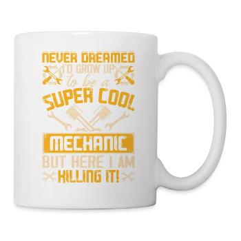Mechanic Mechatronics Technician Screwdriver Gift - Mug - white - Right