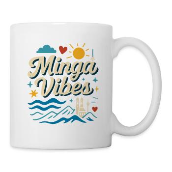Minga Vibes Munich Skyline Design - Mug blanc - blanc - Droite