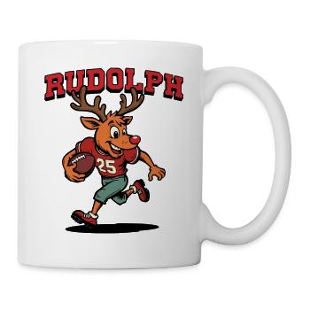 Rudolph le renne Football américain - Mug blanc - blanc - Droite