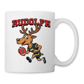 Rudolph le renne Football américain - Mug blanc - blanc - Droite