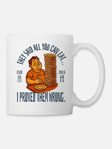 All You Can Eat - Tasse - Weiß