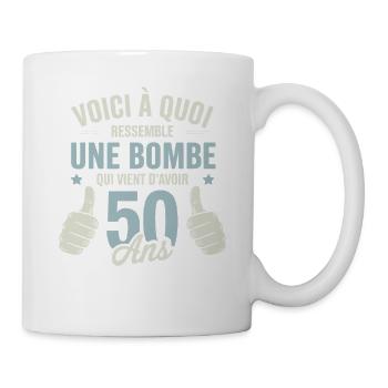 This is what a 50-year-old bomb looks like - Mug - white - Right