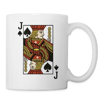 Impression d’art de carte Knight Joker - Mug blanc - blanc - Droite