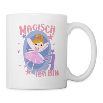 7th Birthday Fairy 7 Year Girl Birthday Motif - Mug - white - Right