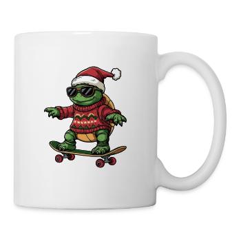 Turtle Christmas Funny - Mug - white - Right