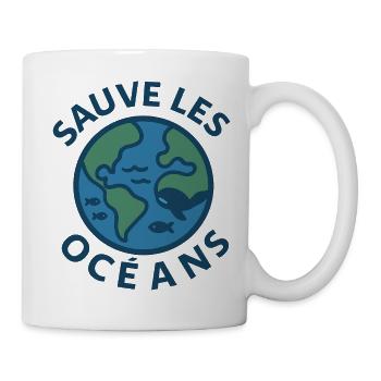 Saves the Globe Marine Oceans - Mug - white - Right