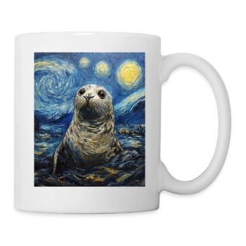 Robbe Van Gogh Style Starry Night - Mug - white - Right