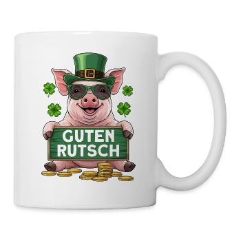 Guten Rutsch - Tasse - Weiß - Rechts