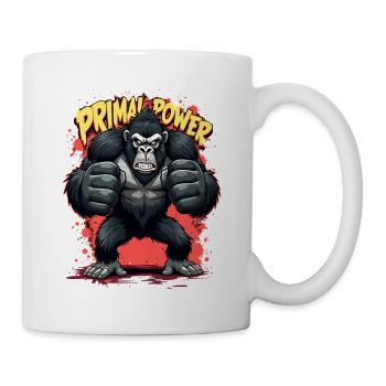 Imprimé Primal Power Gorila - Mug blanc - blanc - Droite