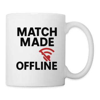 Match Made Offline Love Design - Mug - white - Right