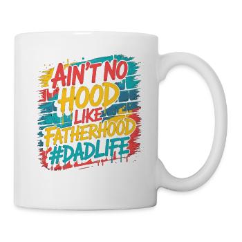 Il n’y a pas de capuche comme la paternité – Chemise de papa - Mug blanc - blanc - Droite