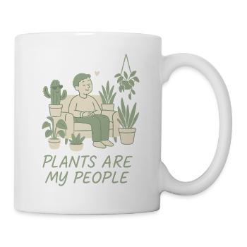 Les plantes sont mes amies - Mug blanc - blanc - Droite