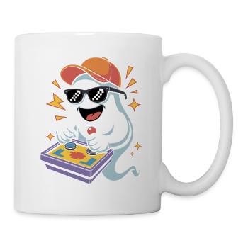 Retro Gamer Halloween Fantôme - Mug blanc - blanc - Droite