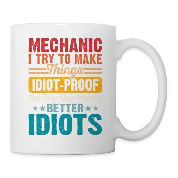 Mechanic Mechatronics Technician Handyman Gift - Mug - white - Right