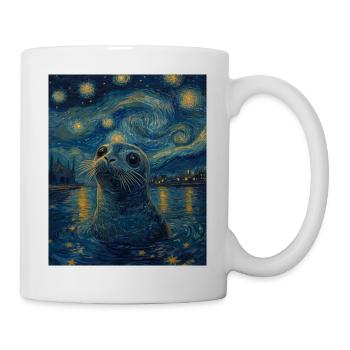 Robbe Van Gogh Style Starry Night - Mug - white - Right