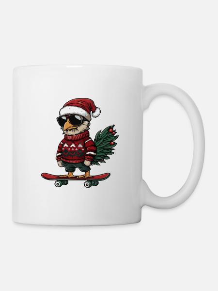 Truthahn Weihnachten Lustig - Tasse - Weiß