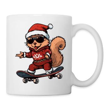 Squirrel Christmas Funny - Mug - white - Right