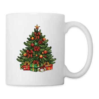 Tanne Xmas Weihnachten - Tasse - Weiß - Rechts