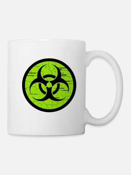 unterirdische Biogefährdung - Tasse - Weiß