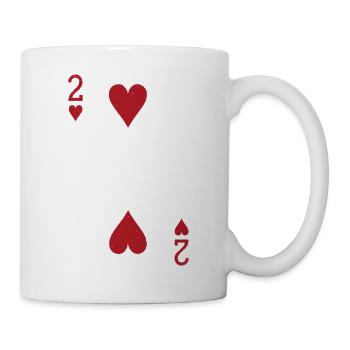 Two Hearts Double Head Card Rome - Mug - white - Right