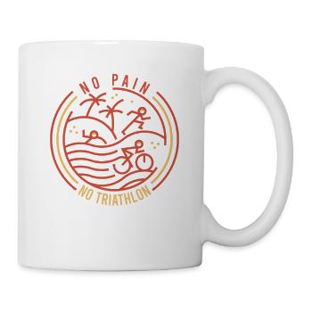 Triathlon Swimming Cycling Running Vintage Sports - Mug - white - Right