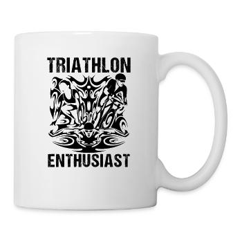 Triathlon Swimming Cycling Running Vintage Sports - Mug - white - Right