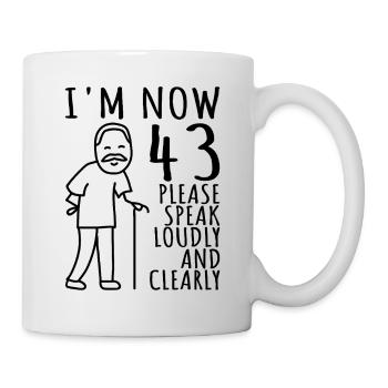 43rd Birthday 43rd 43rd I am now 43 years old - Mug - white - Right