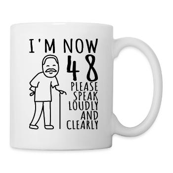 48th Birthday 48er 48th I'm 48 years old now - Mug - white - Right