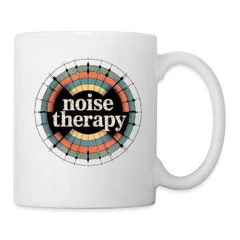 Rétro Grunge – Thérapie par le bruit - Mug blanc - blanc - Droite