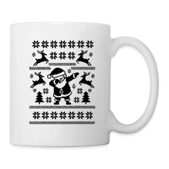 Dabbing Christmas Man Art - Mug - white - Right
