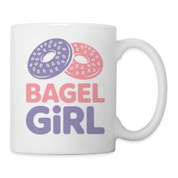 Bagels Saying Bagel Girl Funny Bagels Gift - Mug - white - Right