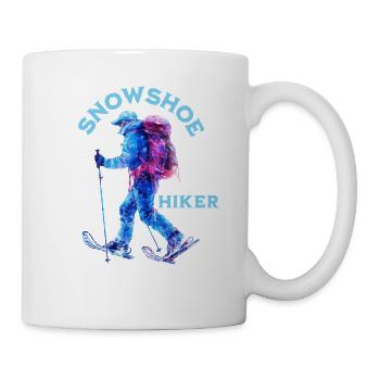 Randonneur en raquettes – Aventure en raquettes - Mug blanc - blanc - Droite
