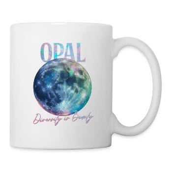 Birthstone October Opal - Mug - white - Right