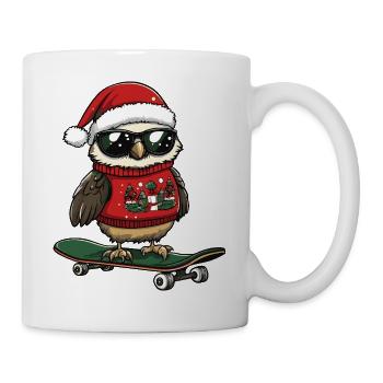 Owl Christmas Funny - Mug - white - Right