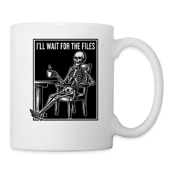 Waiting Skeleton Meme Project Manager Office - Mug - white - Right