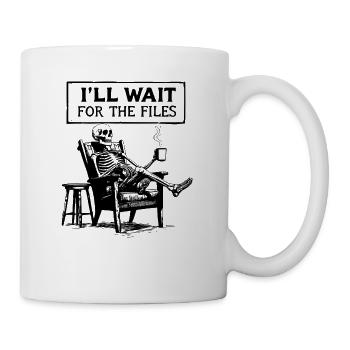 Waiting Skeleton Meme Project Manager Office - Mug - white - Right