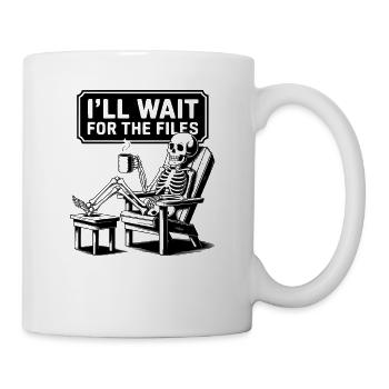 Waiting Skeleton Meme Project Manager Office - Mug - white - Right