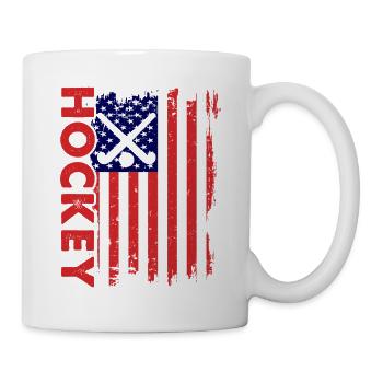 Eishockey Hockey Eishockeyspieler Geschenk  - Mug - white - Right