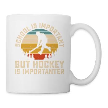 Eishockey Hockey Eishockeyspieler Geschenk - Mug - white - Right